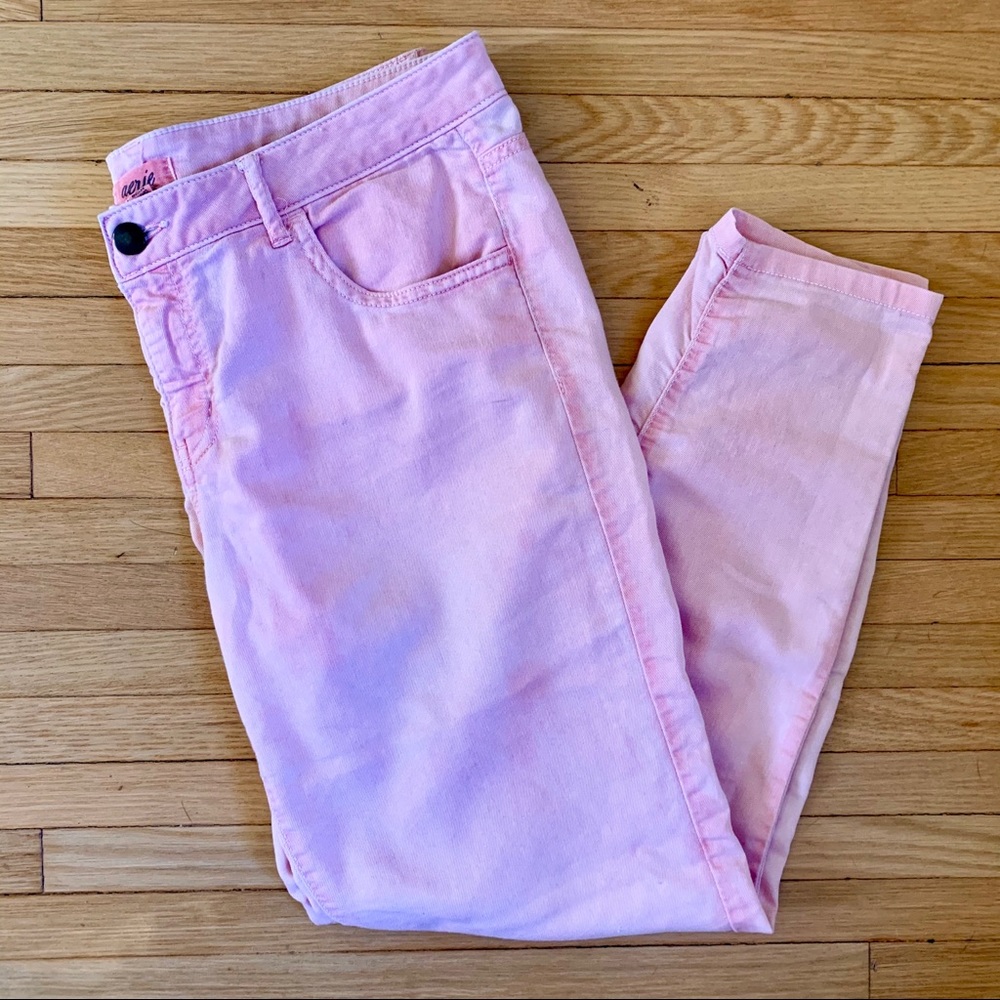 Aerie Pastel Salmon Ankle Pants